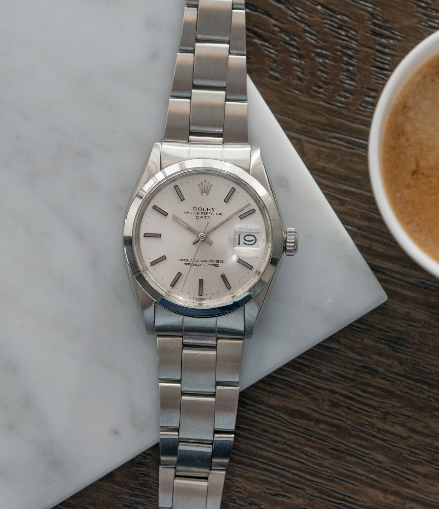 Oyster Perpetual Date 1500 | 'Sigma' Silver | Steel