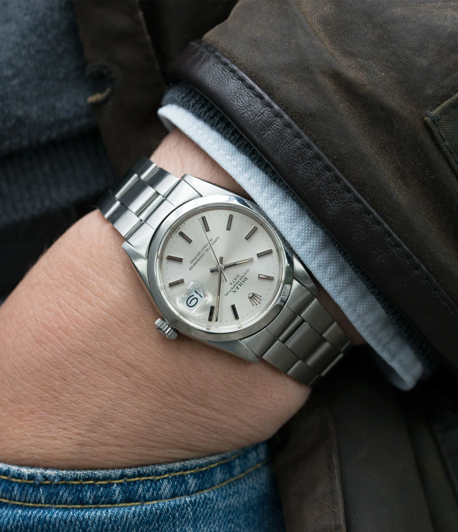 Oyster Perpetual Date 1500 | 'Sigma' Silver | Steel