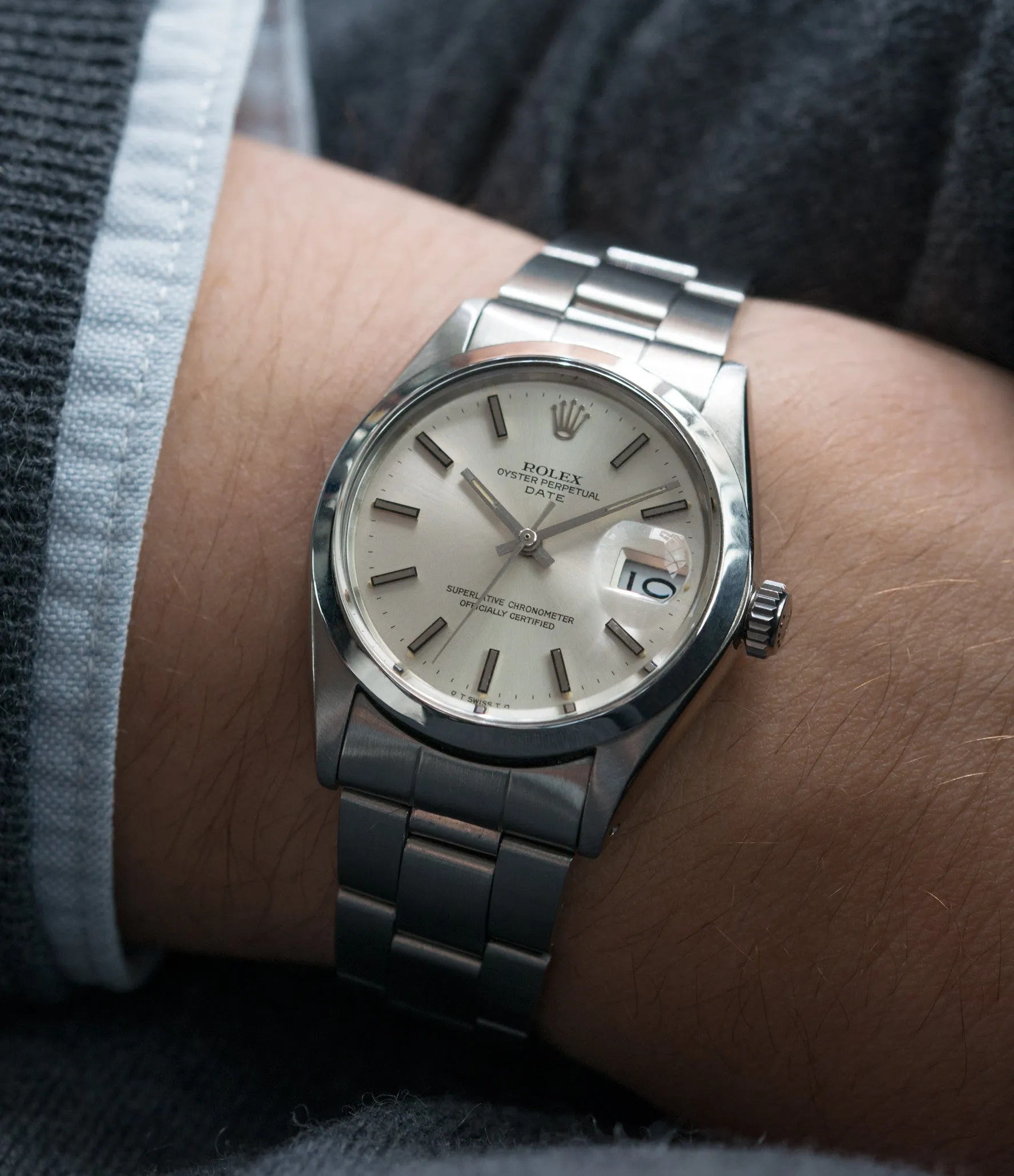 Oyster Perpetual Date 1500 | 'Sigma' Silver | Steel