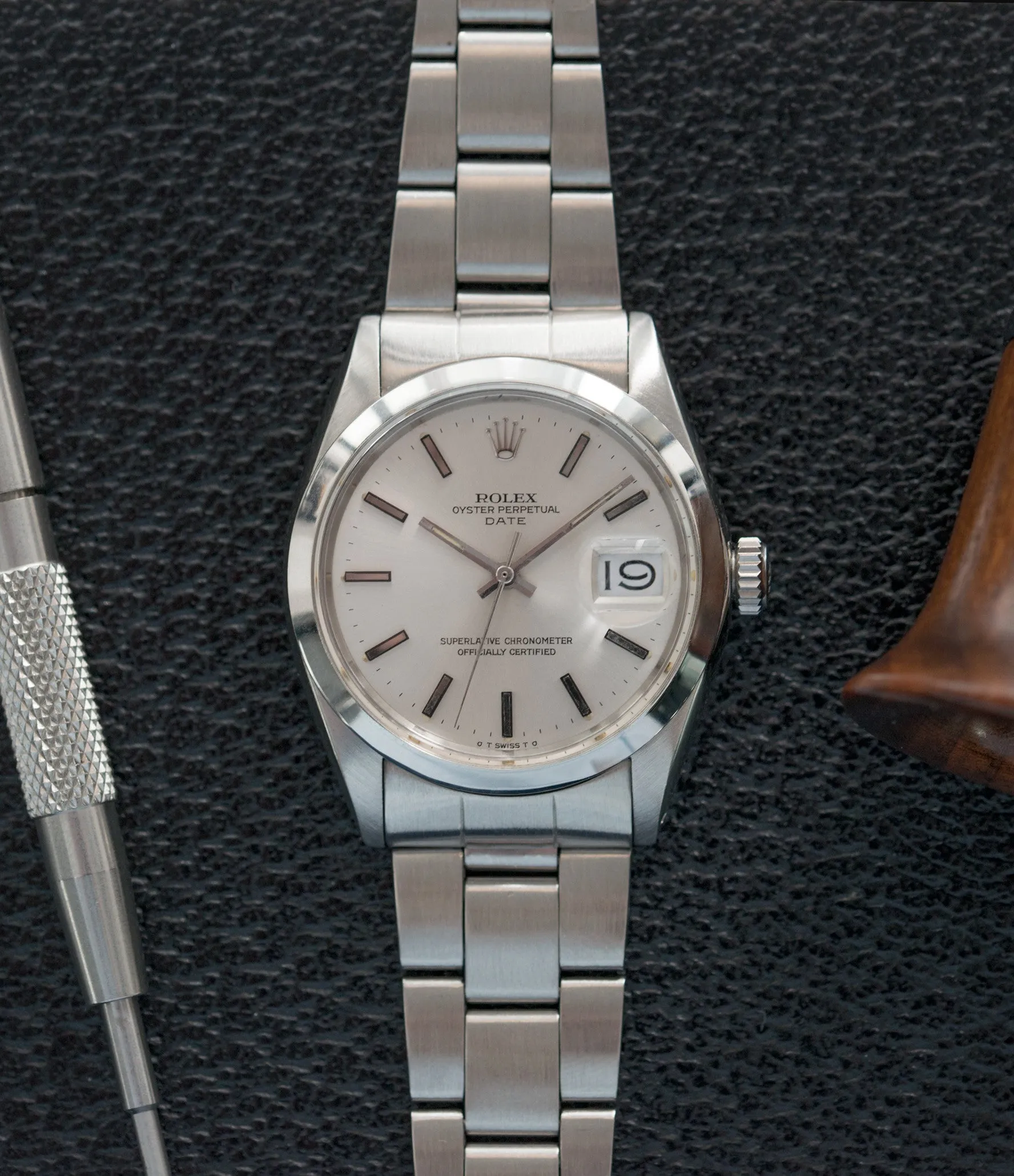 Oyster Perpetual Date 1500 | 'Sigma' Silver | Steel