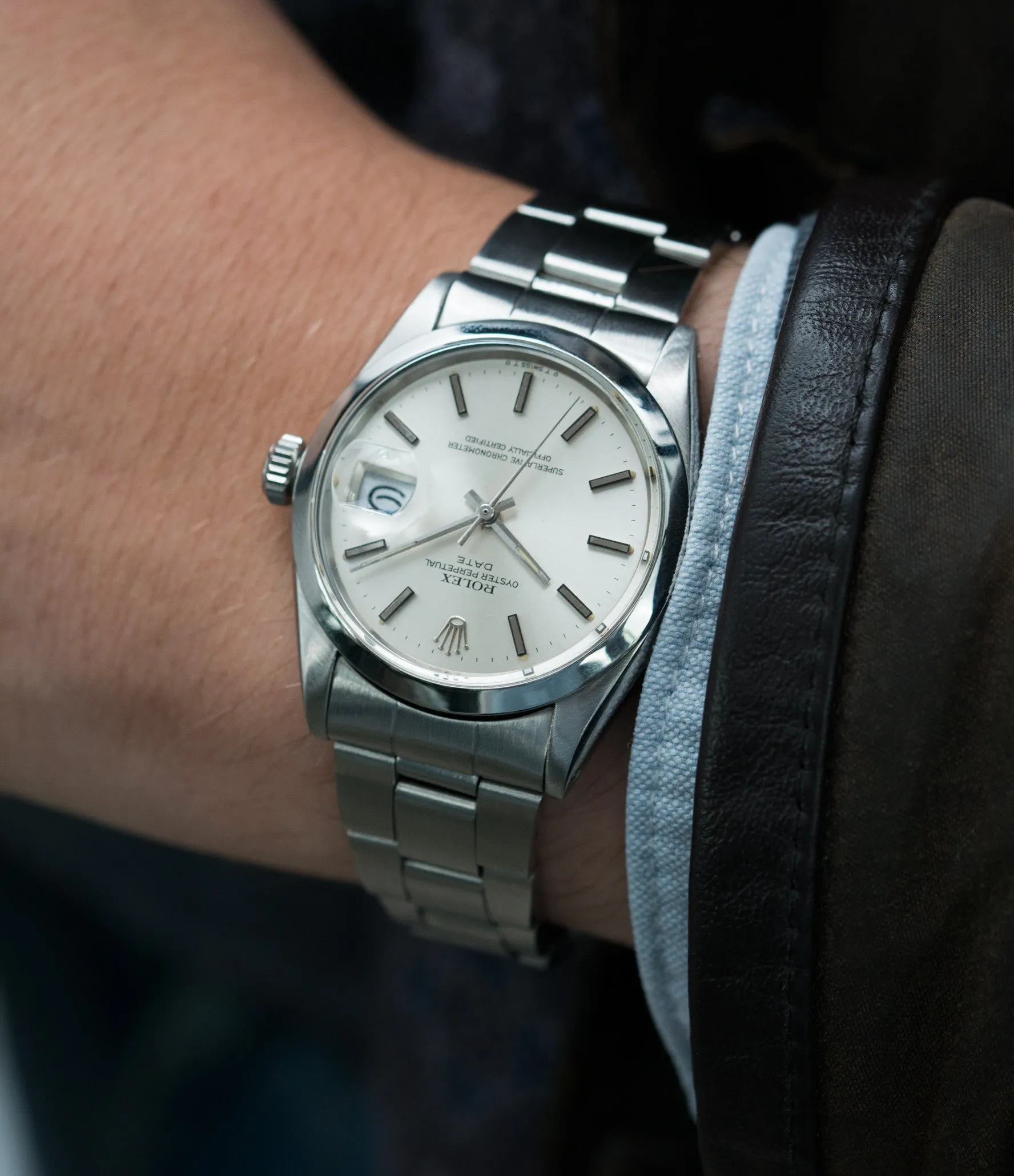 Oyster Perpetual Date 1500 | 'Sigma' Silver | Steel