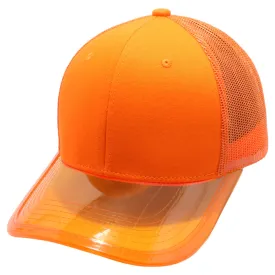 PB271 Pitbull Cambridge Transparency Visor Mesh Trucker [Orange]