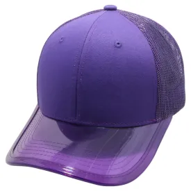 PB271 Pitbull Cambridge Transparency Visor Mesh Trucker [Purple]