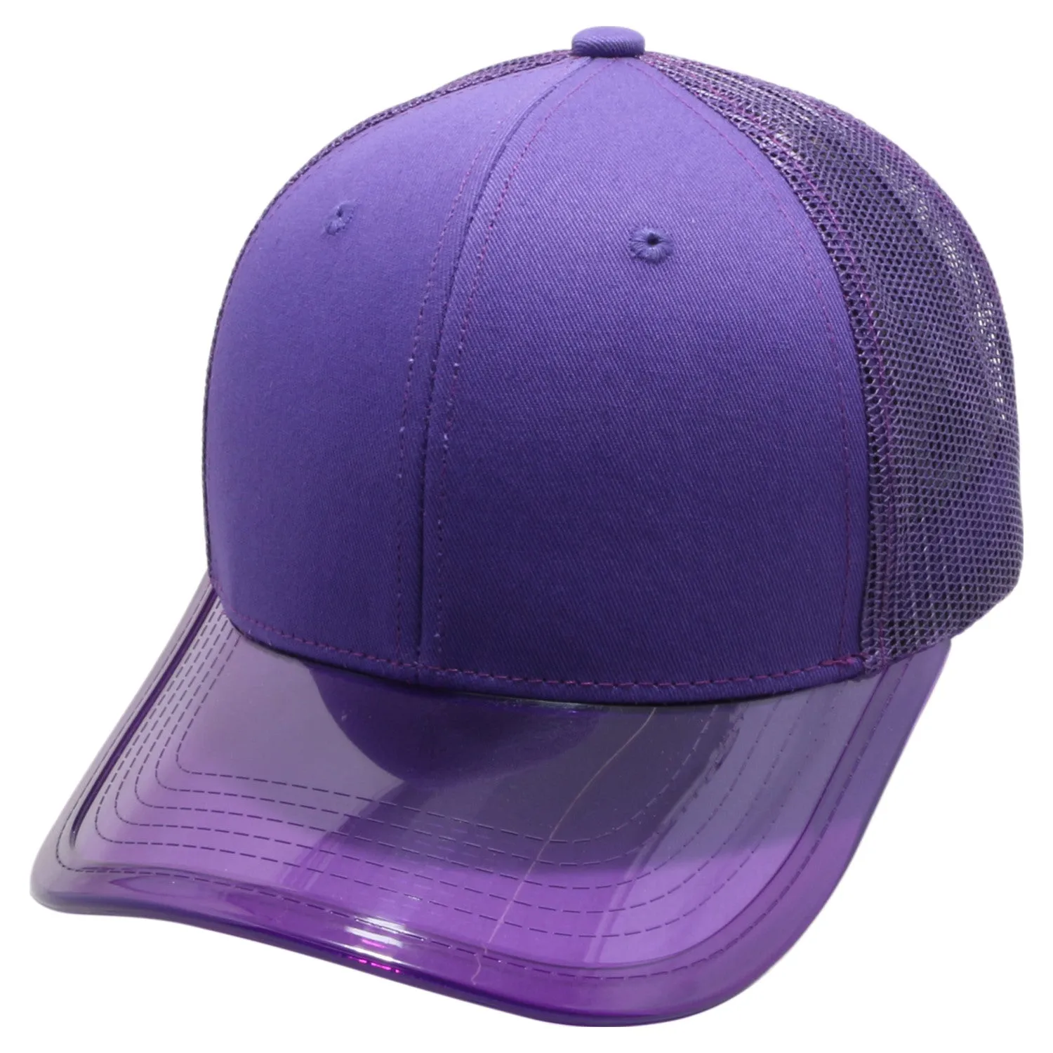 PB271 Pitbull Cambridge Transparency Visor Mesh Trucker [Purple]