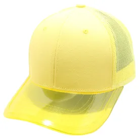 PB271 Pitbull Cambridge Transparency Visor Mesh Trucker [Yellow]