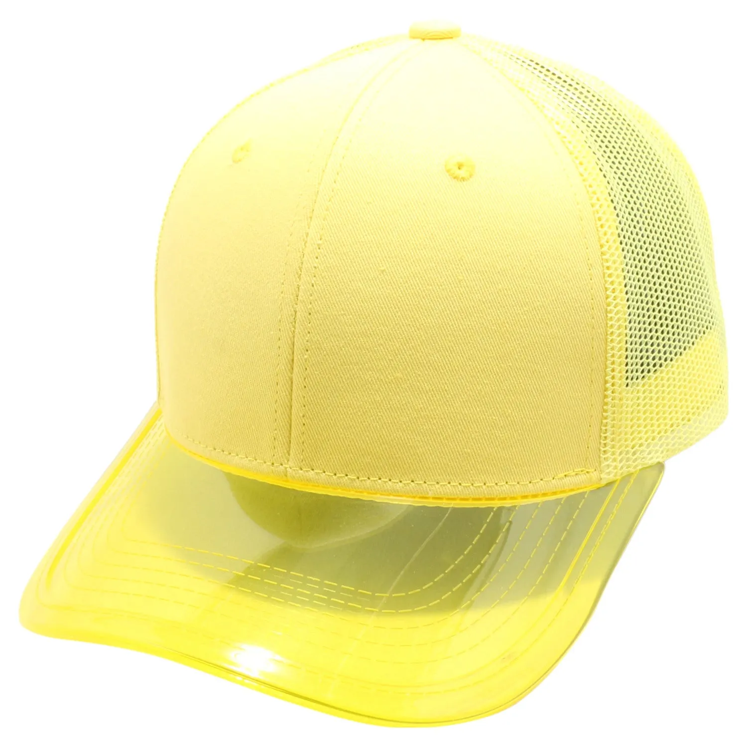 PB271 Pitbull Cambridge Transparency Visor Mesh Trucker [Yellow]