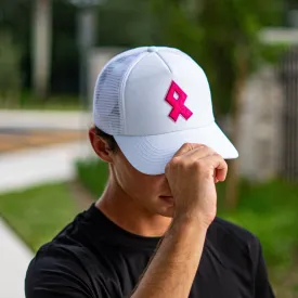 Pink Ribbon Patch Trucker Hat