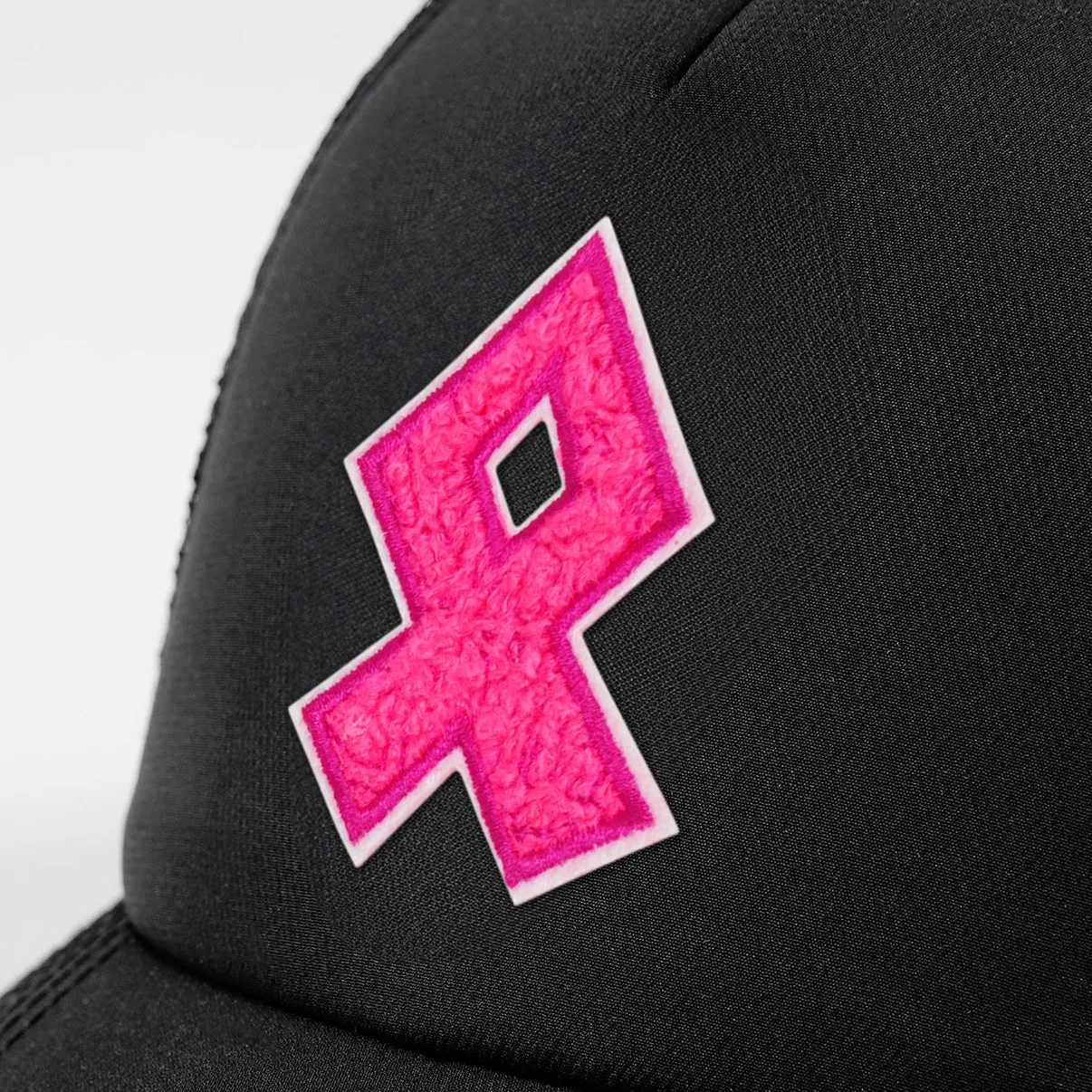 Pink Ribbon Patch Trucker Hat