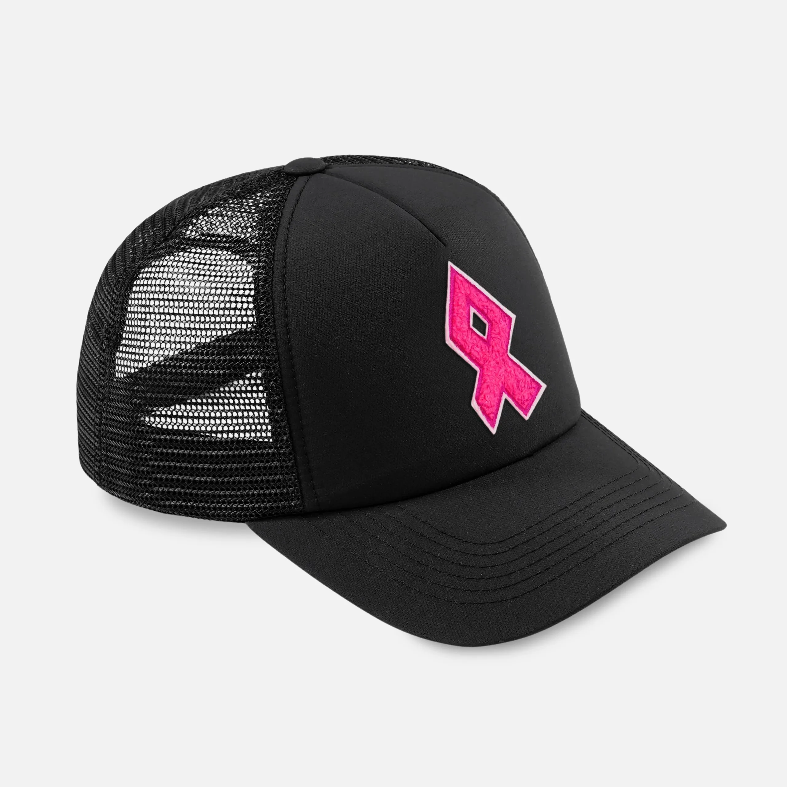 Pink Ribbon Patch Trucker Hat