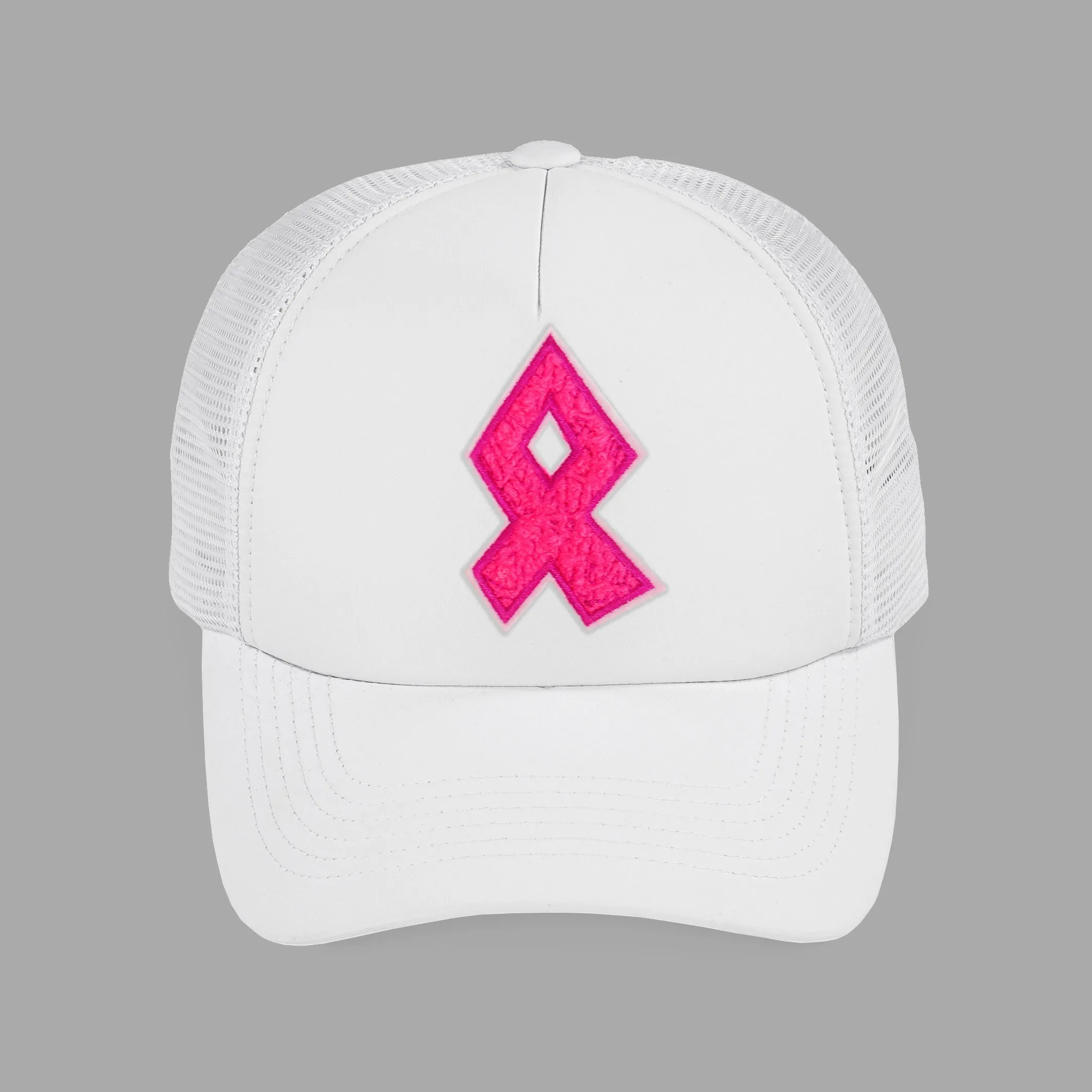 Pink Ribbon Patch Trucker Hat