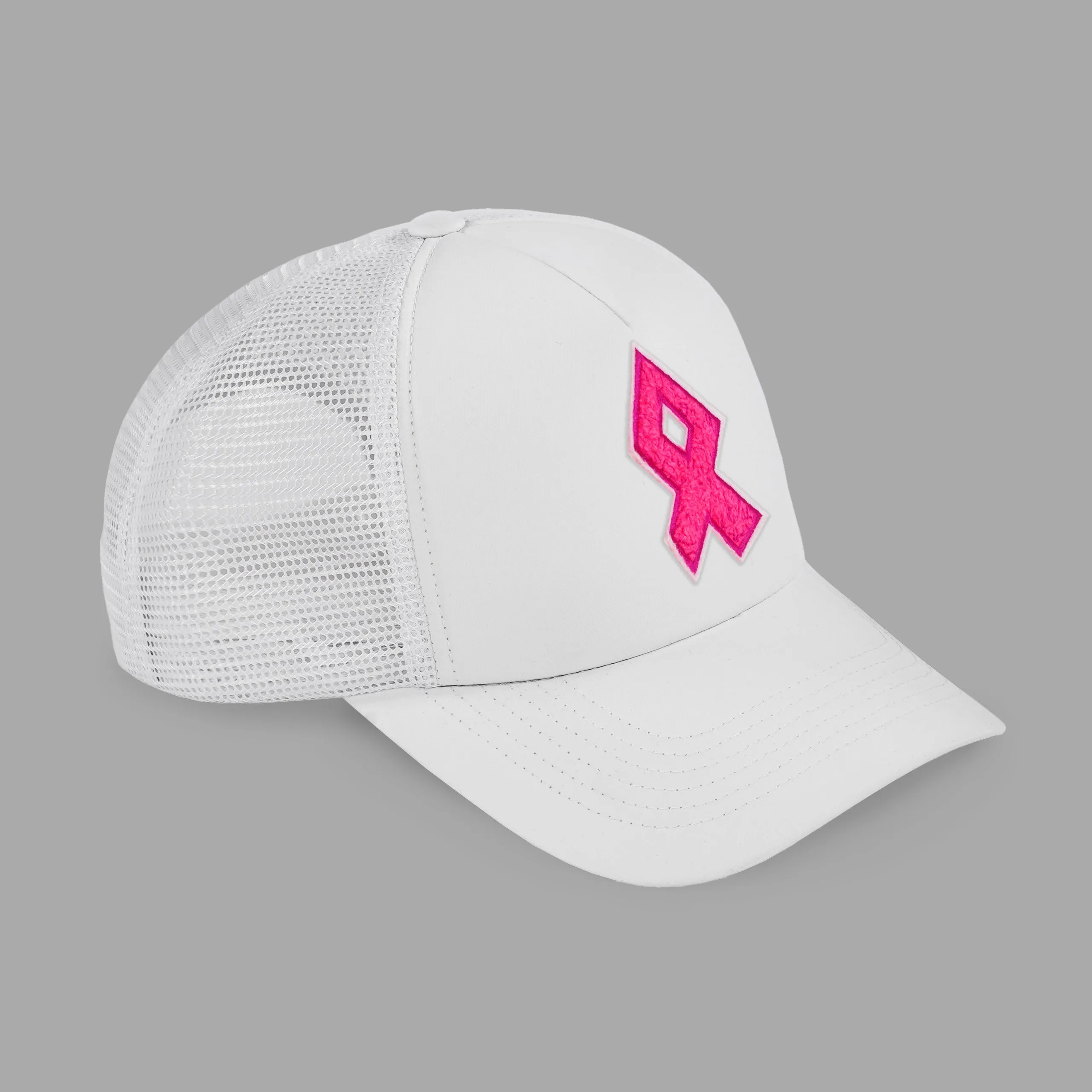 Pink Ribbon Patch Trucker Hat