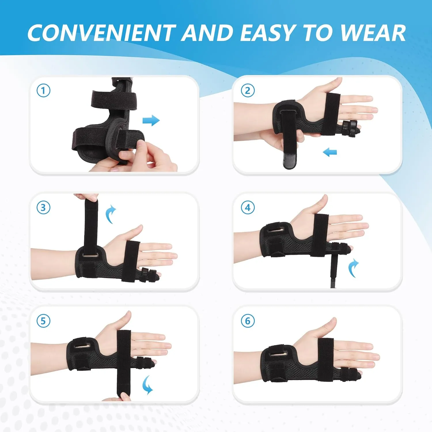 Pinky Finger Splint, Finger Splint for Pinky, Broken Finger, Trigger Finger, Metacarpal Splint Hand Brace, Little Finger Brace for Tendonnitis, Pain Relief, Fits for Left & Right Hand(M)