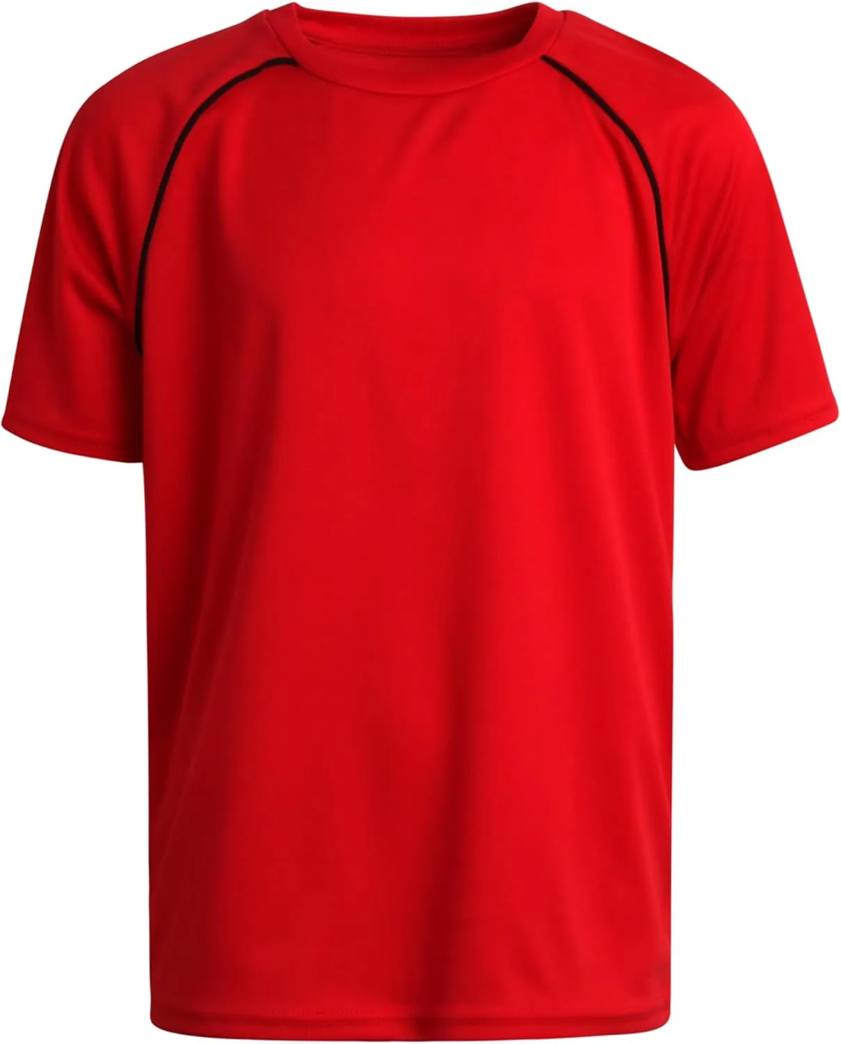 Pro Athlete Boys Athletic Shirts - 4 Pack Boys Dry Fit Shirt Lightweight Performance Tees Kids Dri Fit Shirts (Sizes 5-16)