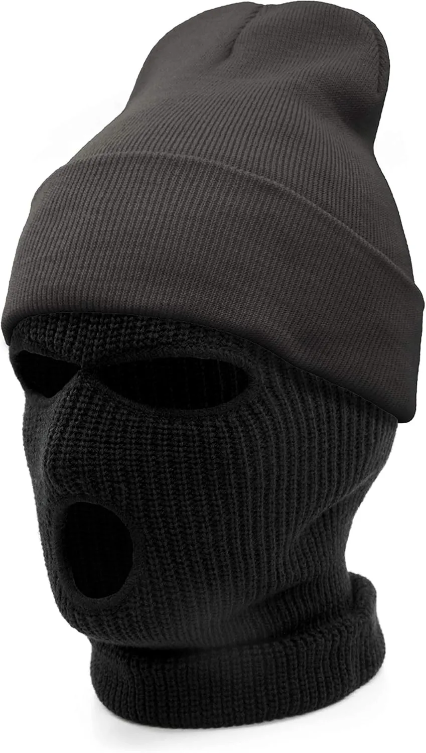 Quality Full Face Knit Ski Mask Beanie Men Women Unisex One Hole Three Hole Winter Headwear Face Mask Protection