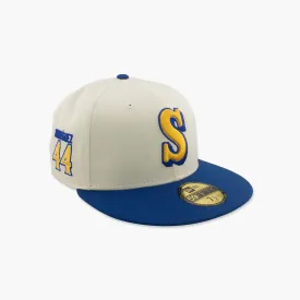Seattle Mariners Julio Rodriguez #44 Side Patch Fitted Hat