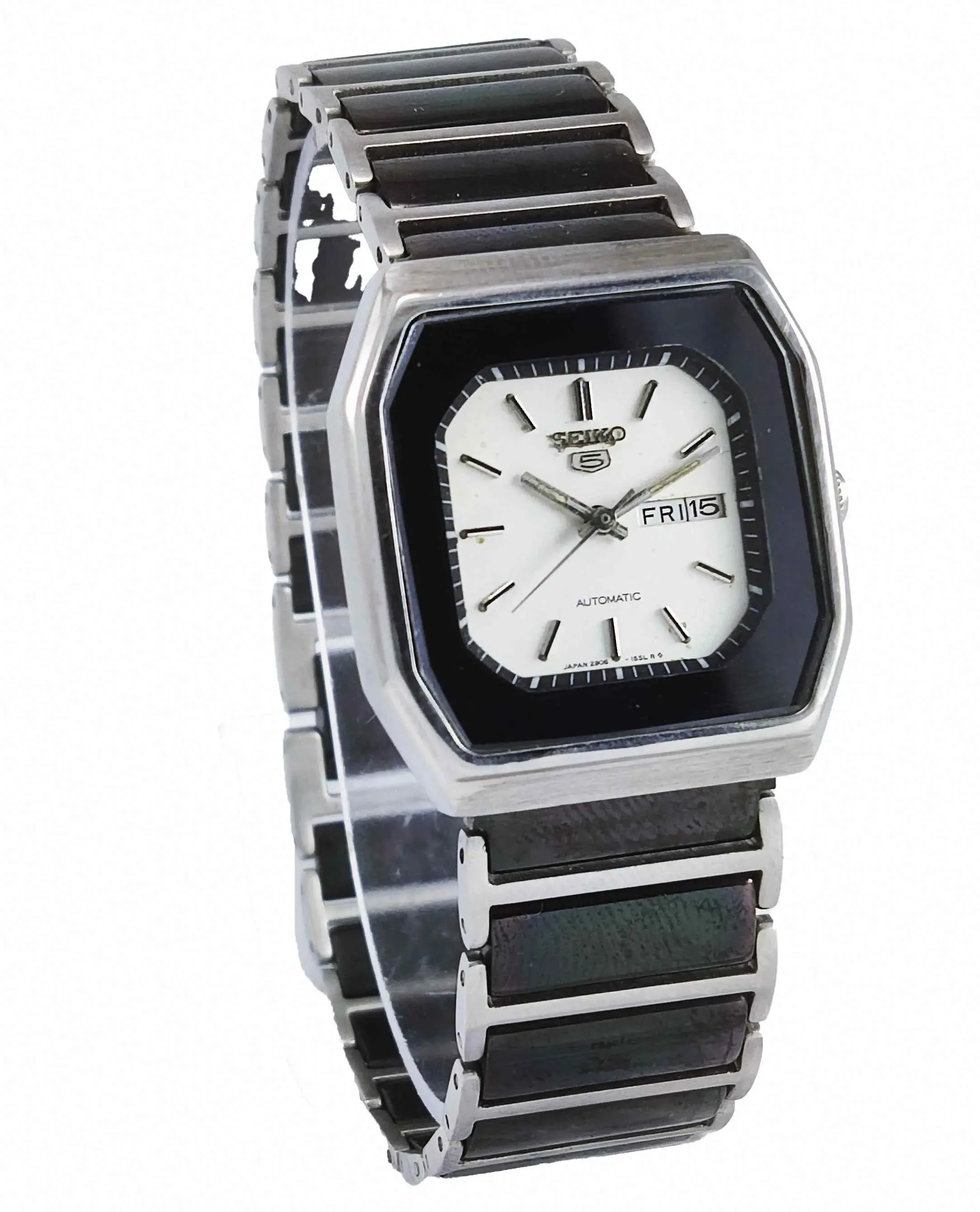 Seiko 5 Automatic-2906A Off-White Dial 17 Jewels Day Date Watch