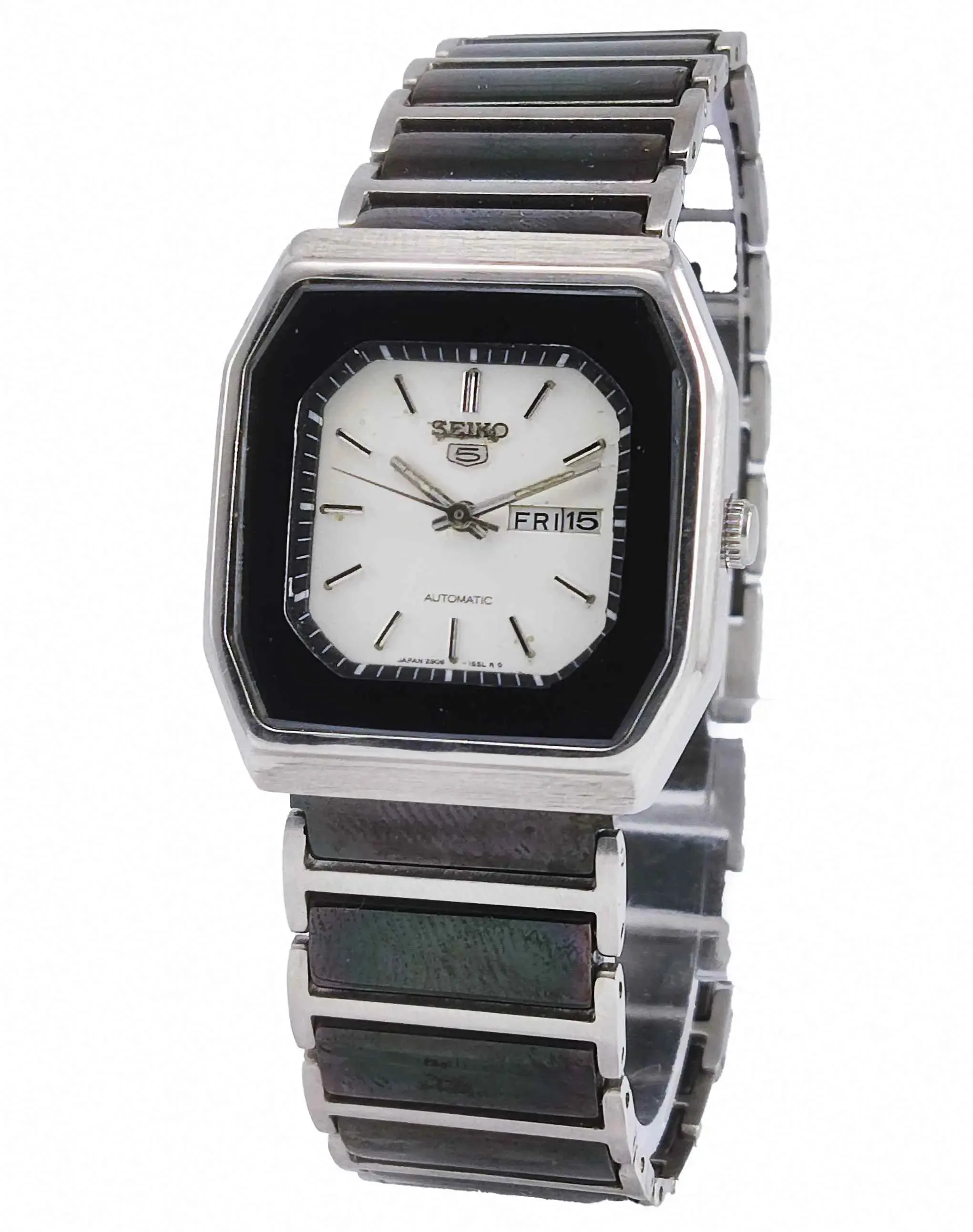 Seiko 5 Automatic-2906A Off-White Dial 17 Jewels Day Date Watch