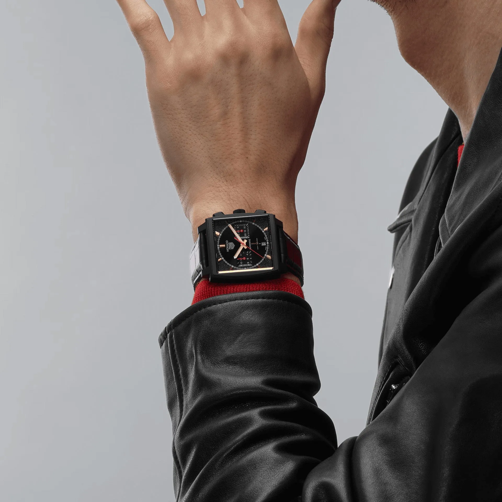 Tag Heuer Monaco Men's Black Special Edition Chronograph Watch