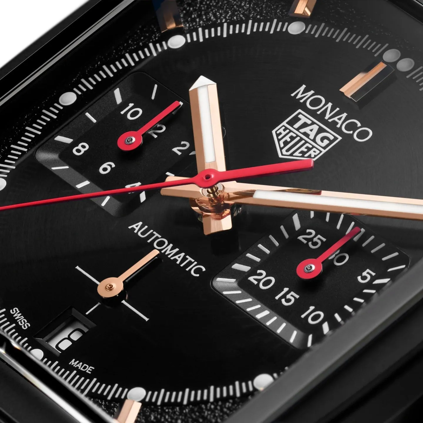 Tag Heuer Monaco Men's Black Special Edition Chronograph Watch