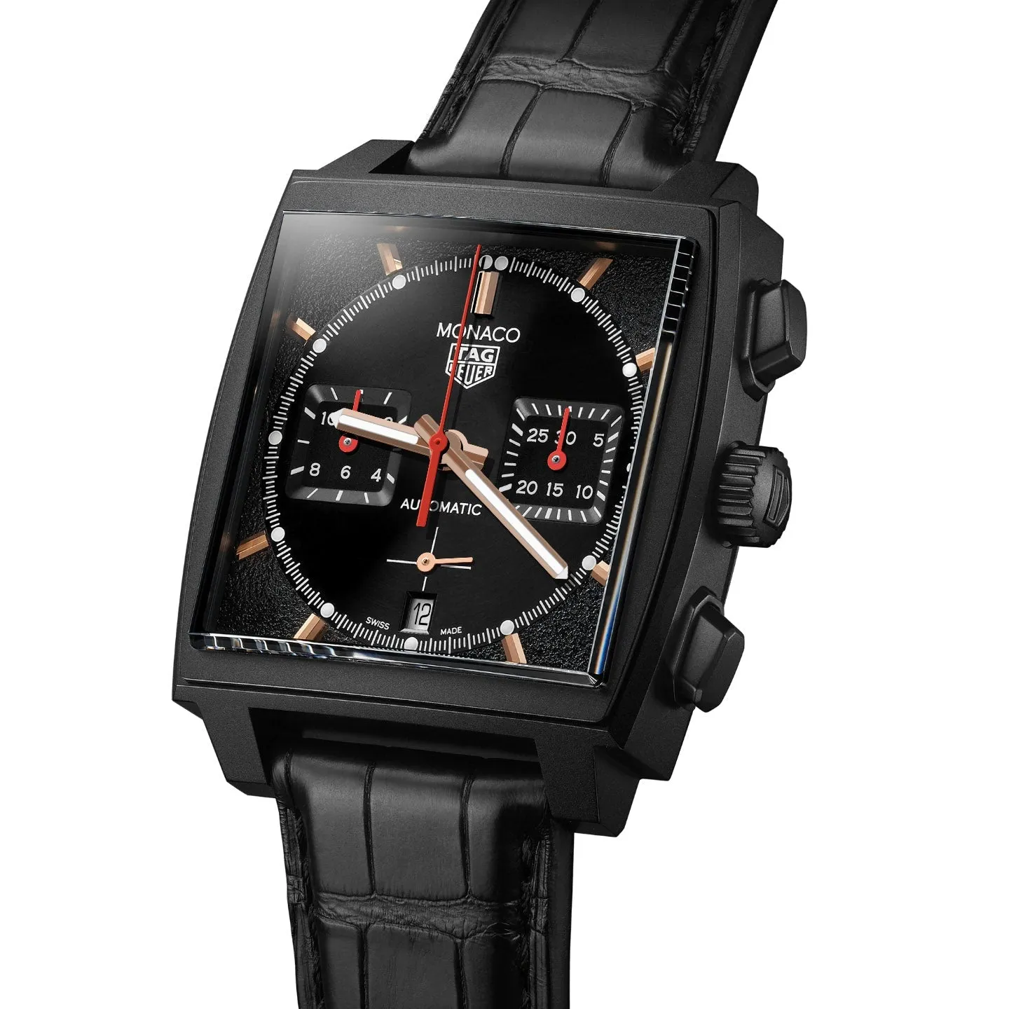 Tag Heuer Monaco Men's Black Special Edition Chronograph Watch