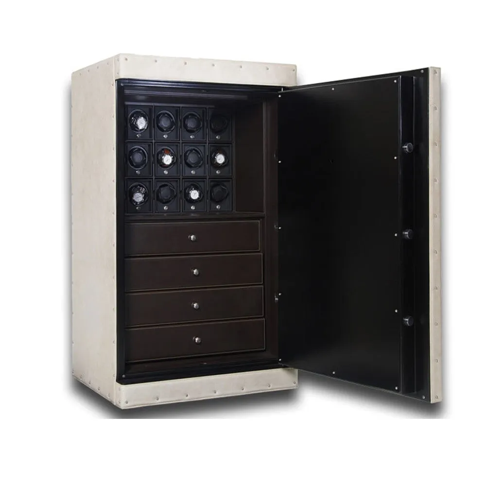UNDERWOOD (LONDON) - Classic Leather 12-Unit Safe | UN851/WHT