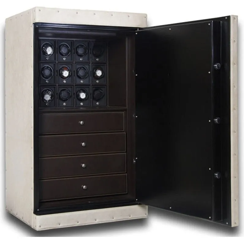 UNDERWOOD (LONDON) - Classic Leather 12-Unit Safe | UN851/WHT
