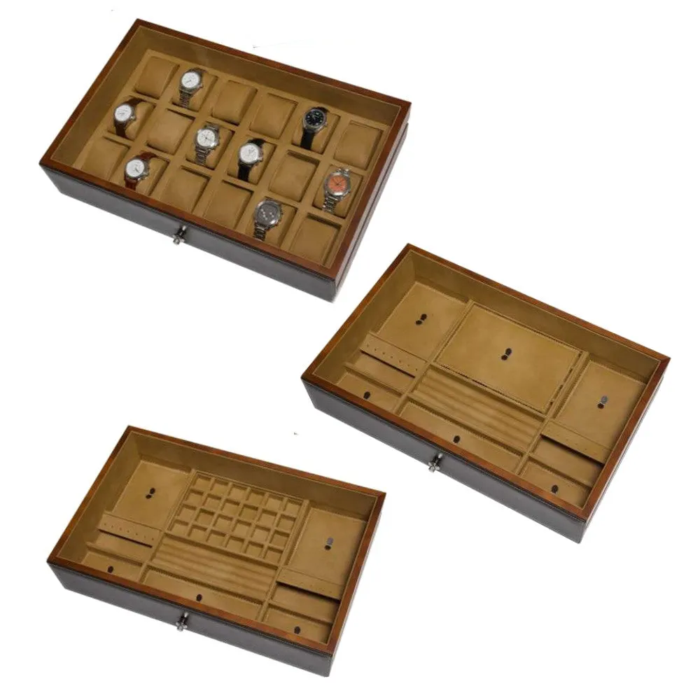 UNDERWOOD (LONDON) - Classic Leather 12-Unit Safe | UN851/WHT