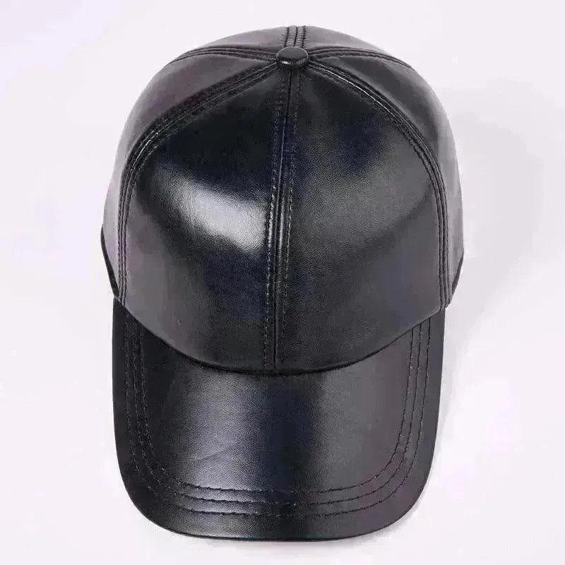 Unisex Leather Sheepskin Thickened Warm Hat