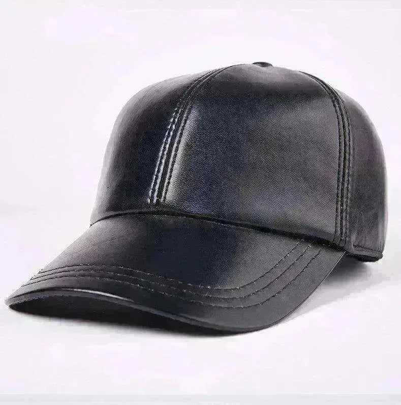 Unisex Leather Sheepskin Thickened Warm Hat
