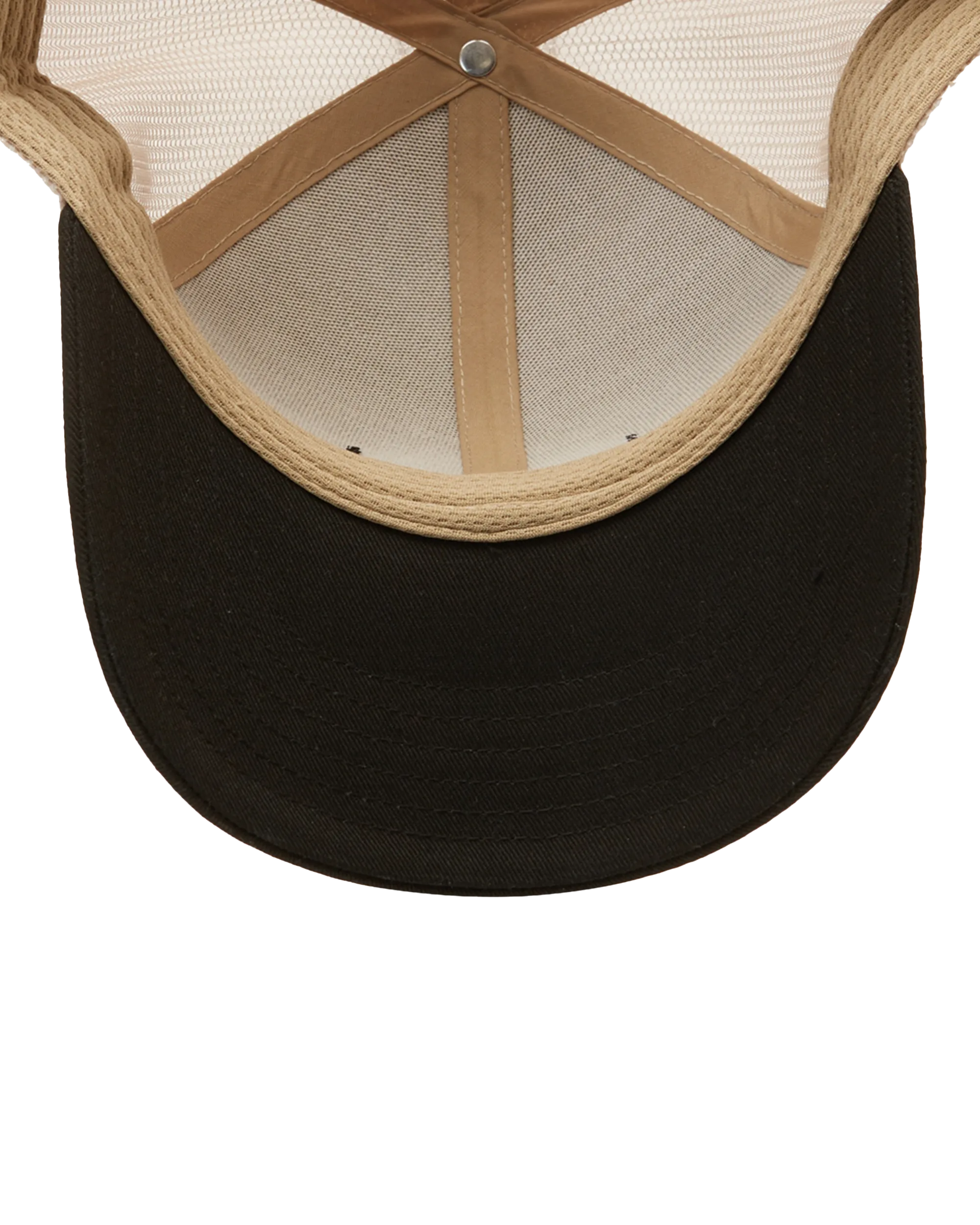 Walled Trucker Cap in Taupe