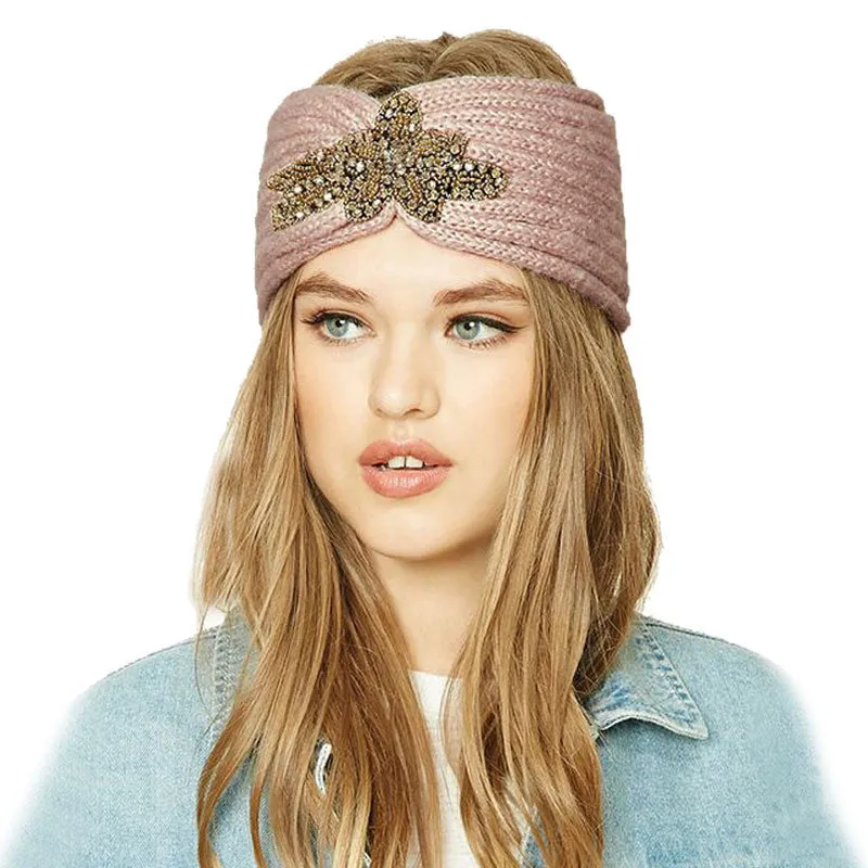 Women Winter Warm Wide Knitted Headbands Head Wrap Hair Accessories