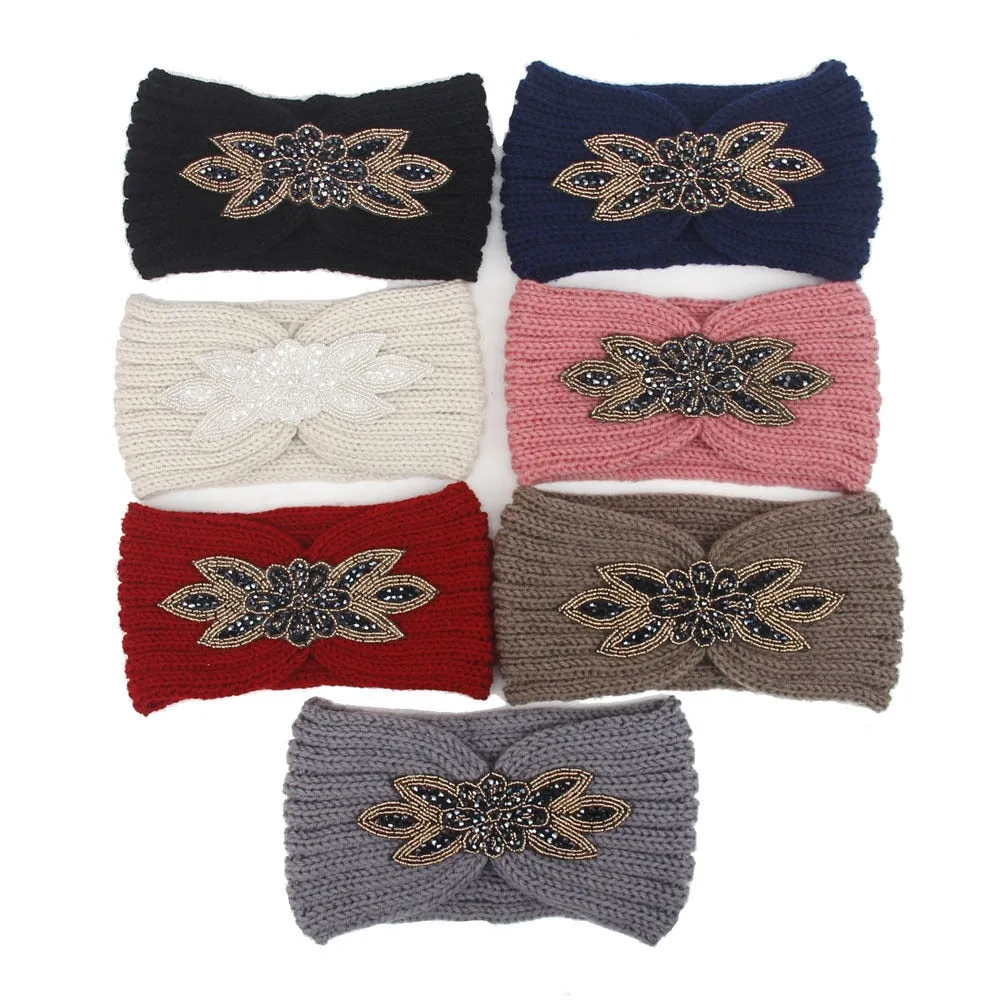 Women Winter Warm Wide Knitted Headbands Head Wrap Hair Accessories