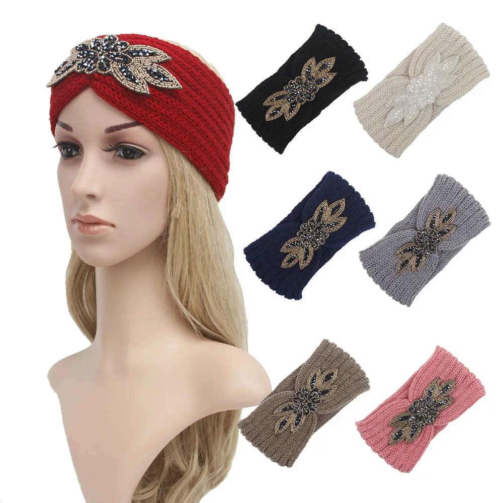 Women Winter Warm Wide Knitted Headbands Head Wrap Hair Accessories
