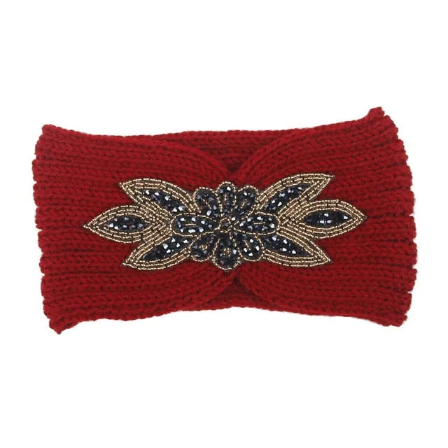 Women Winter Warm Wide Knitted Headbands Head Wrap Hair Accessories