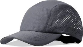XXL Mens Quick Dry Baseball Cap Cooling Breathable Mesh Sports Cap Lightweight Run Hat with Reflective Trim
