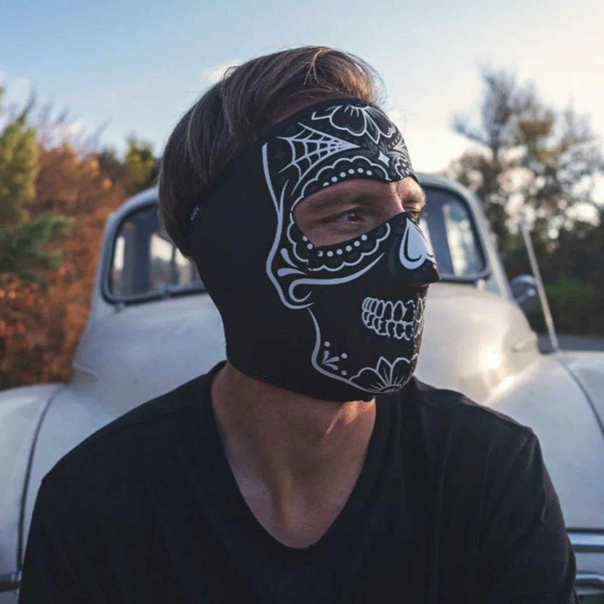 ZANheadgear® Calavera Full Face Mask, Neoprene/Polyester, One Size