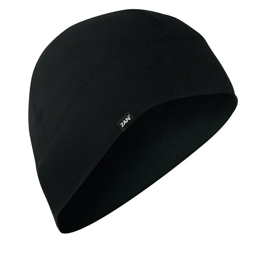 ZANheadgear® SportFlex™ Unisex Solid Black Style Beanie, 50  UV Protection, Brushed Polyester/Elastane