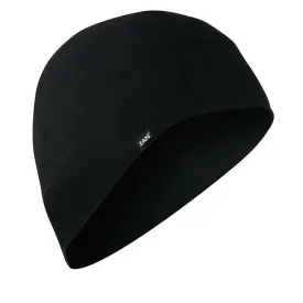 ZANheadgear® SportFlex™ Unisex Solid Black Style Beanie, 50  UV Protection, Brushed Polyester/Elastane